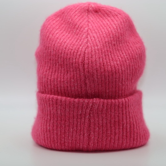 NWT American Eagle Outfitters Pink Beanie With Cuff New! - Picture 2 of 4